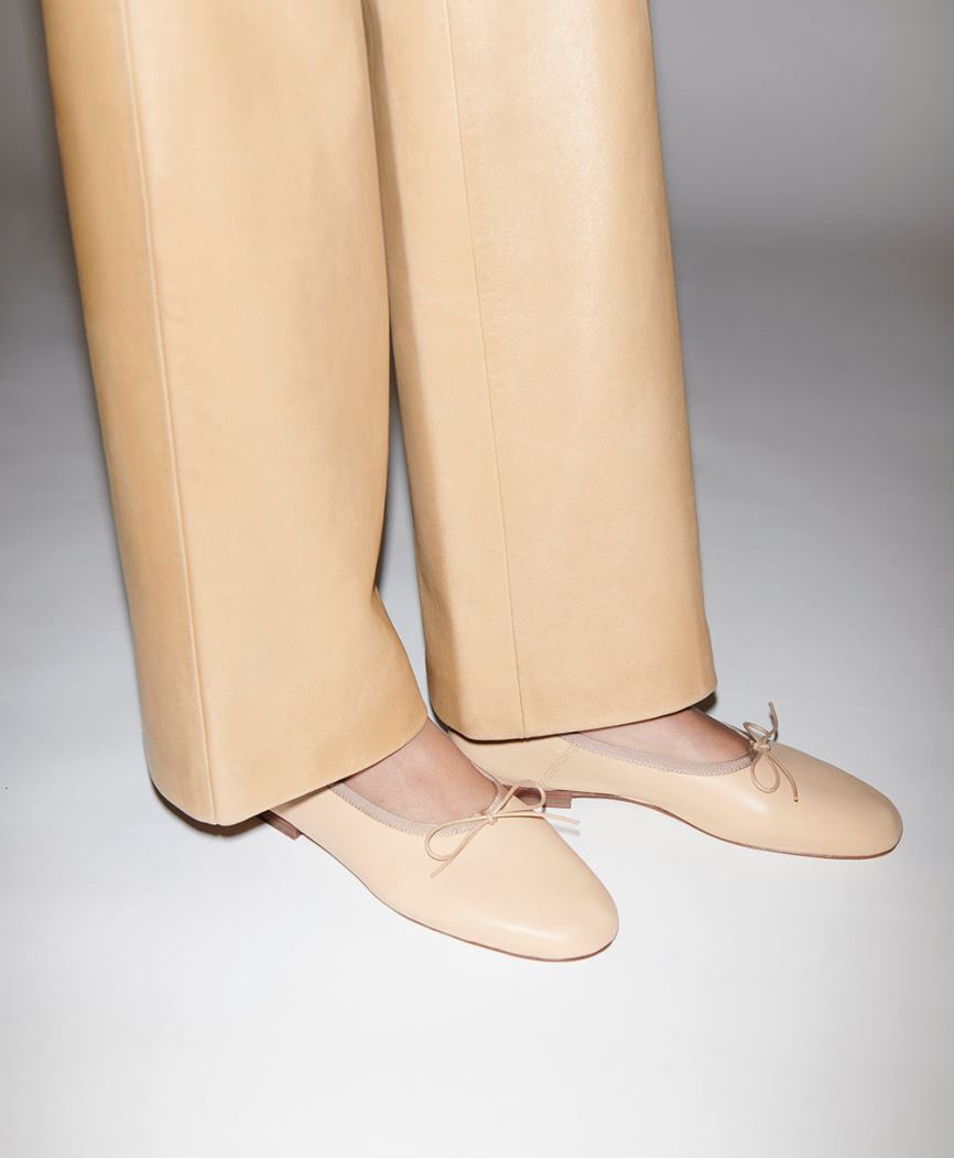 Baletki Damskie Mansur Gavriel Dream Ballerina Beżowe | 079-SYILCX