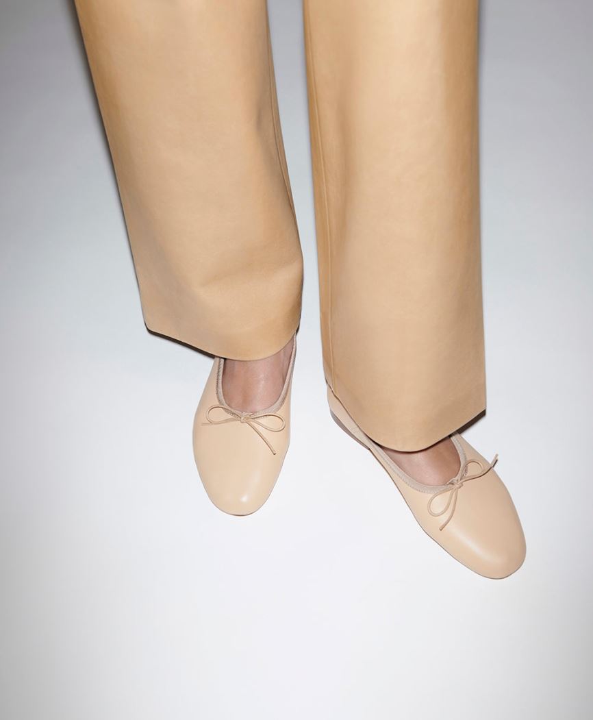 Baletki Damskie Mansur Gavriel Dream Ballerina Beżowe | 079-SYILCX
