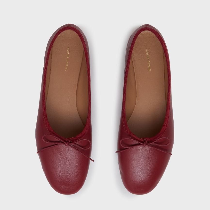 Baletki Damskie Mansur Gavriel Dream Ballerina Czerwone | 125-JZWRFU
