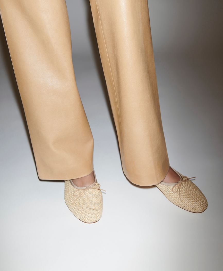Baletki Damskie Mansur Gavriel Dream Ballerina Beżowe | 302-QKWBXA