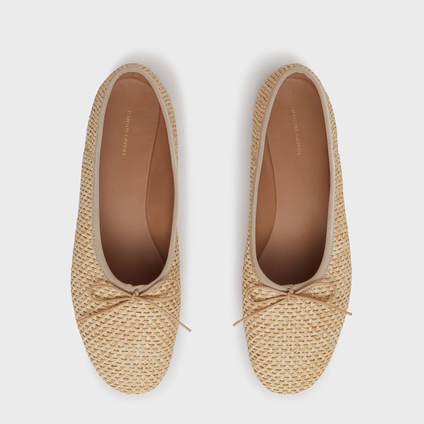 Baletki Damskie Mansur Gavriel Dream Ballerina Beżowe | 302-QKWBXA