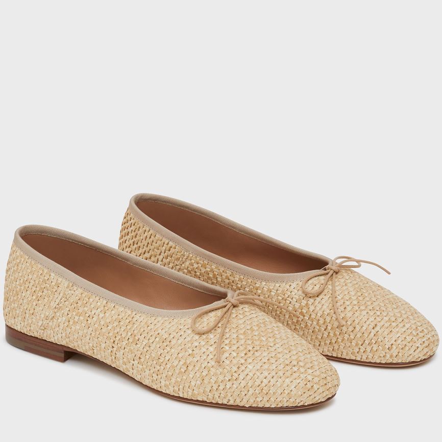 Baletki Damskie Mansur Gavriel Dream Ballerina Beżowe | 302-QKWBXA