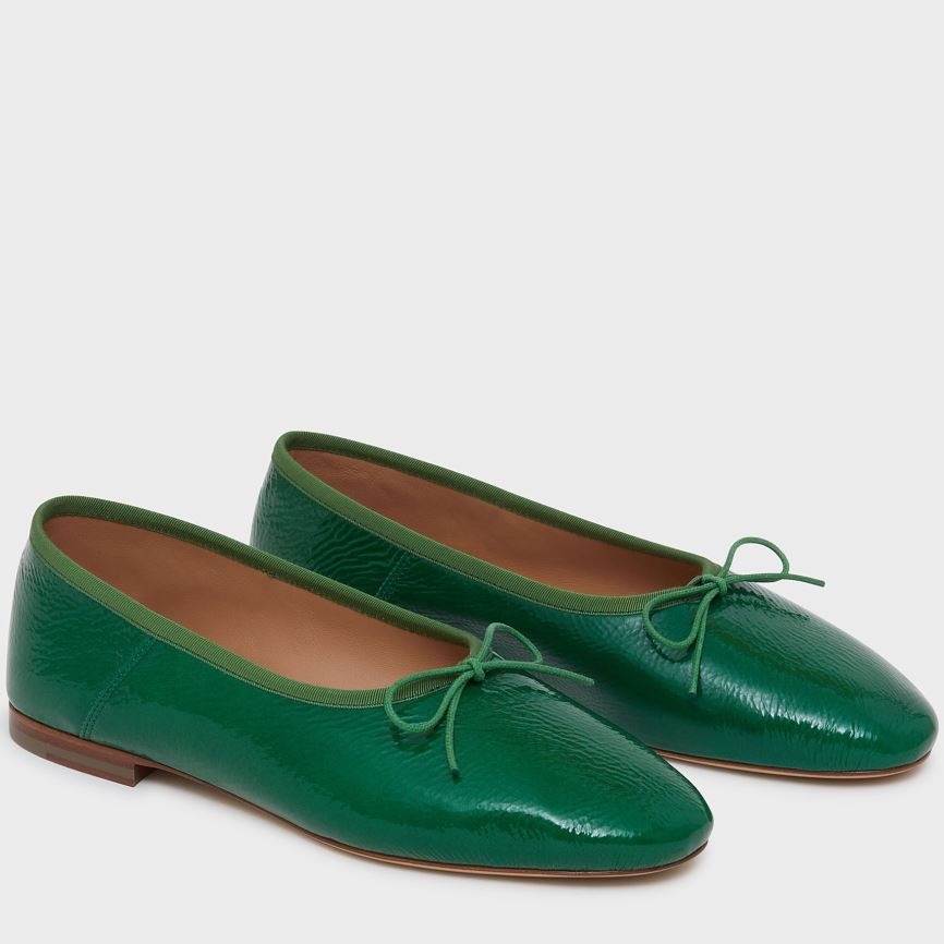 Baletki Damskie Mansur Gavriel Dream Ballerina Zielone | 451-PRVFSJ