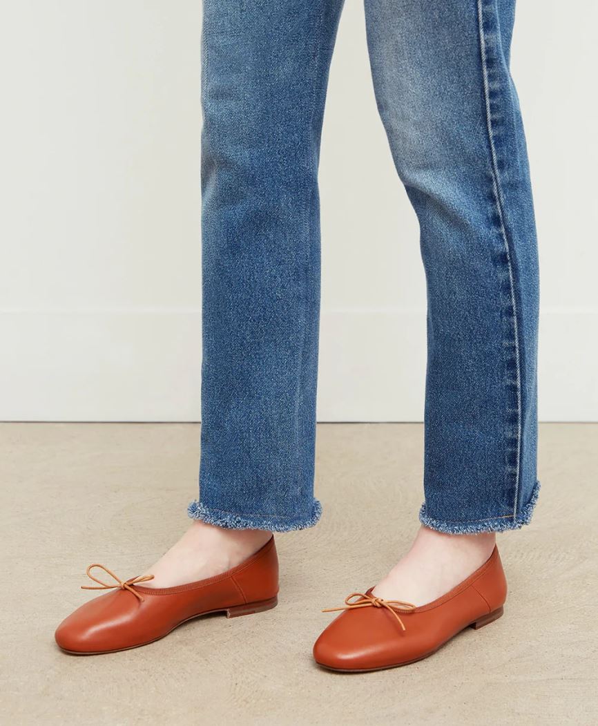 Baletki Damskie Mansur Gavriel Dream Ballerina Brązowe | 493-TZMHDX