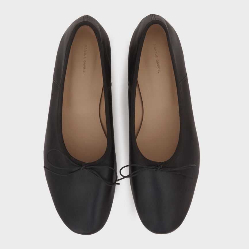 Baletki Damskie Mansur Gavriel Dream Ballerina Czarne | 560-XVLQZP