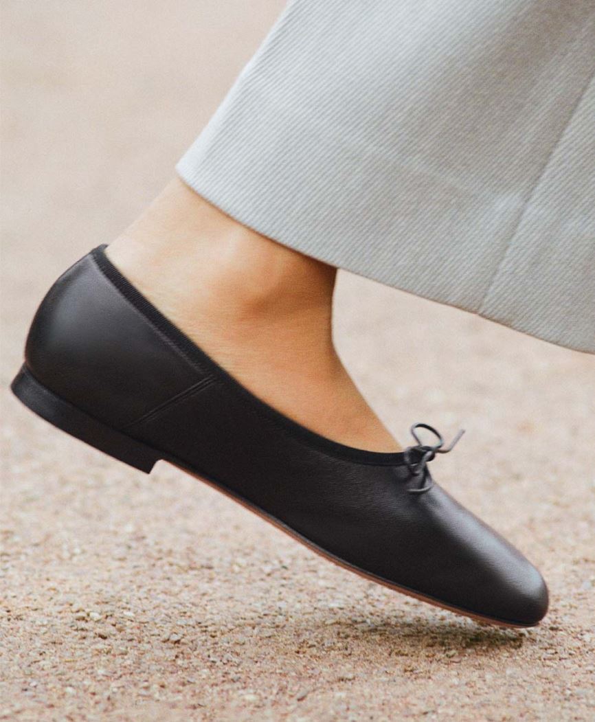 Baletki Damskie Mansur Gavriel Dream Ballerina Czarne | 560-XVLQZP