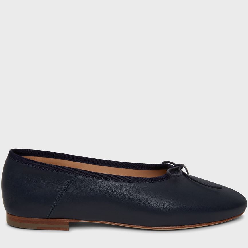 Baletki Damskie Mansur Gavriel Dream Ballerina Ciemny Granatowe | 563-MYBJHK