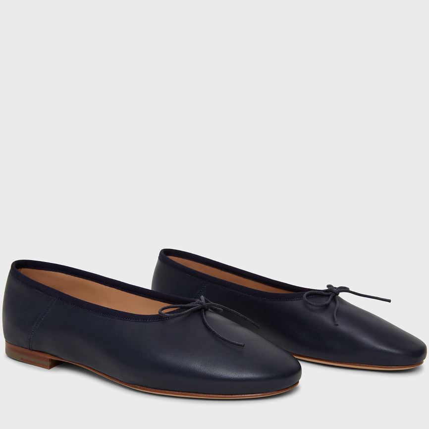 Baletki Damskie Mansur Gavriel Dream Ballerina Ciemny Granatowe | 563-MYBJHK