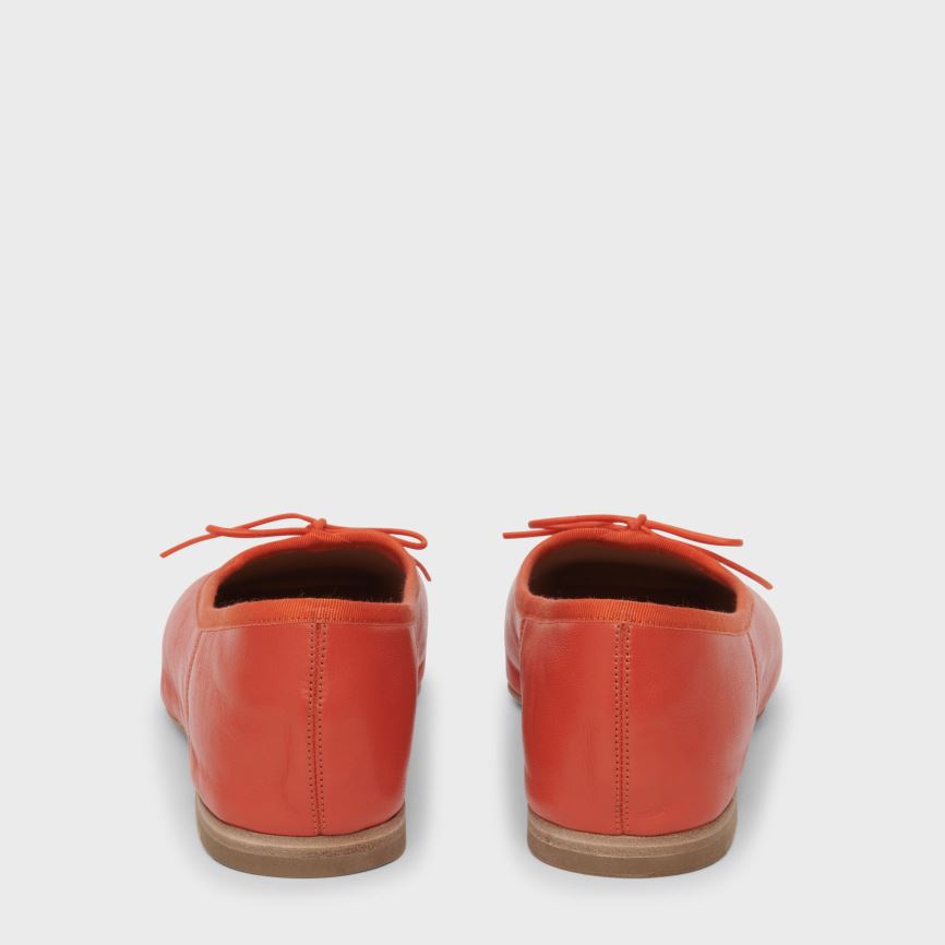 Baletki Damskie Mansur Gavriel Square Metalowym Ballerina Pomarańczowe | 724-UGYJME