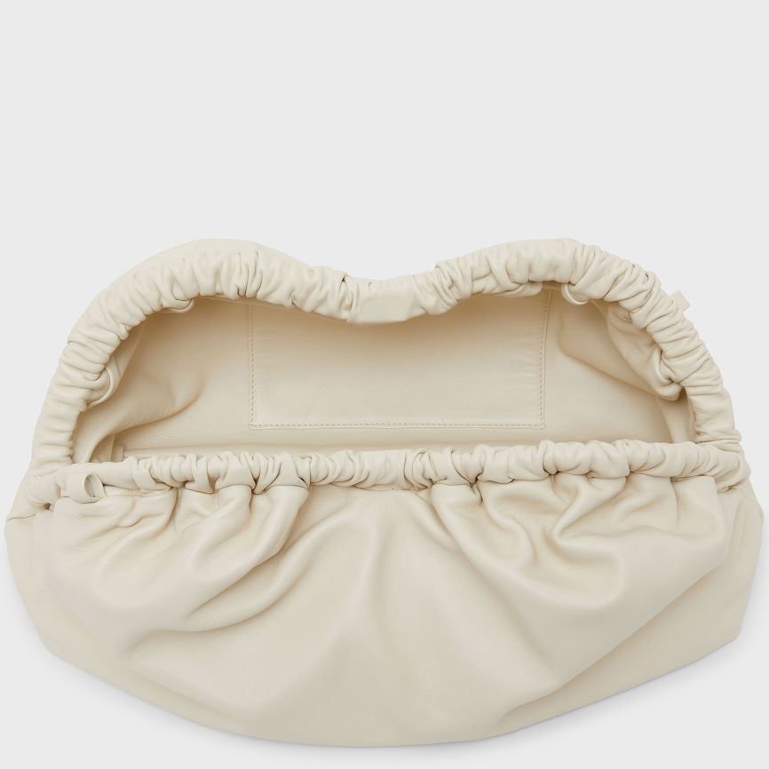 Kopertówki Damskie Mansur Gavriel Cloud Kremowe | 132-VXQUWC