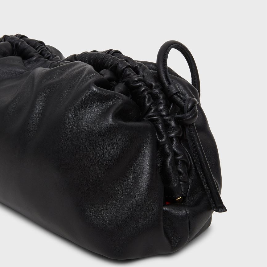 Kopertówki Damskie Mansur Gavriel Cloud Czarne | 473-KUEJCX