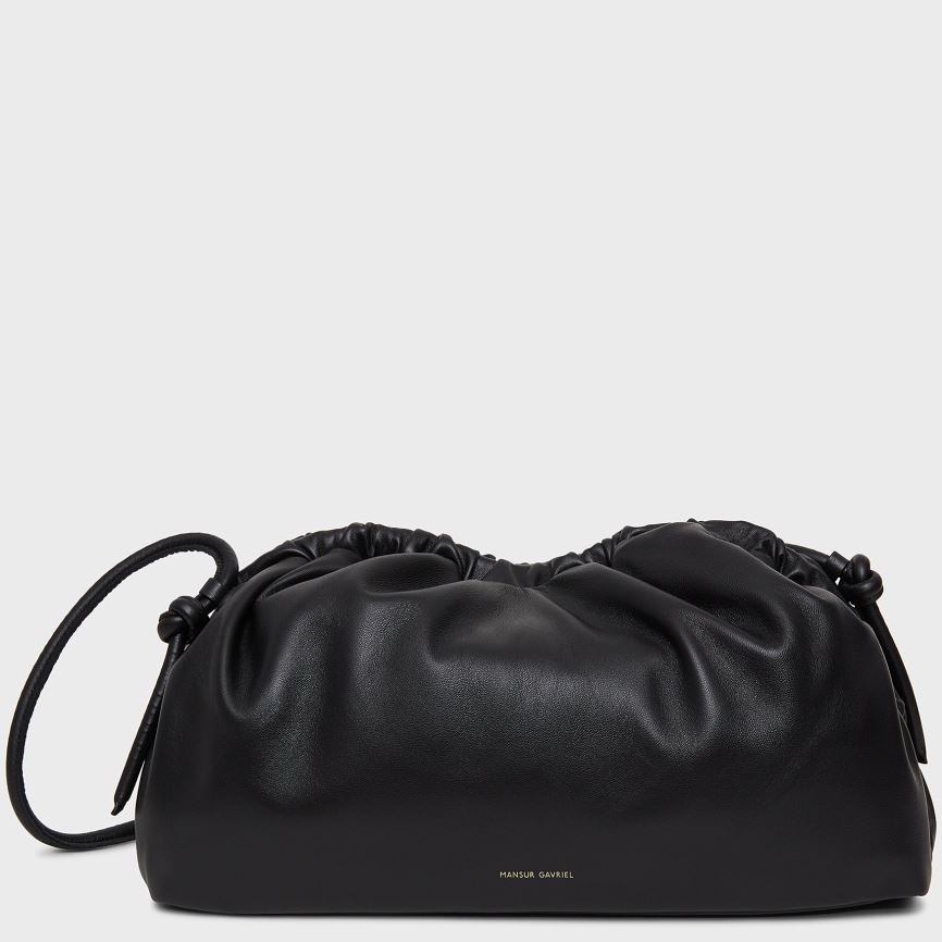 Kopertówki Damskie Mansur Gavriel Cloud Czarne | 473-KUEJCX
