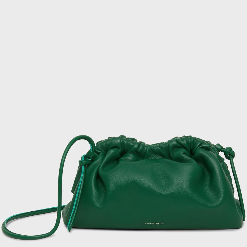 Kopertówki Damskie Mansur Gavriel Mini Cloud Zielone | 206-CIHPRD