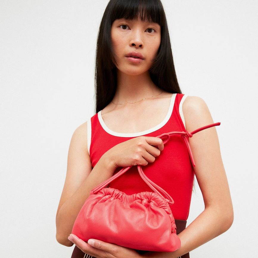 Kopertówki Damskie Mansur Gavriel Mini Cloud Różowe | 380-QIUBCL