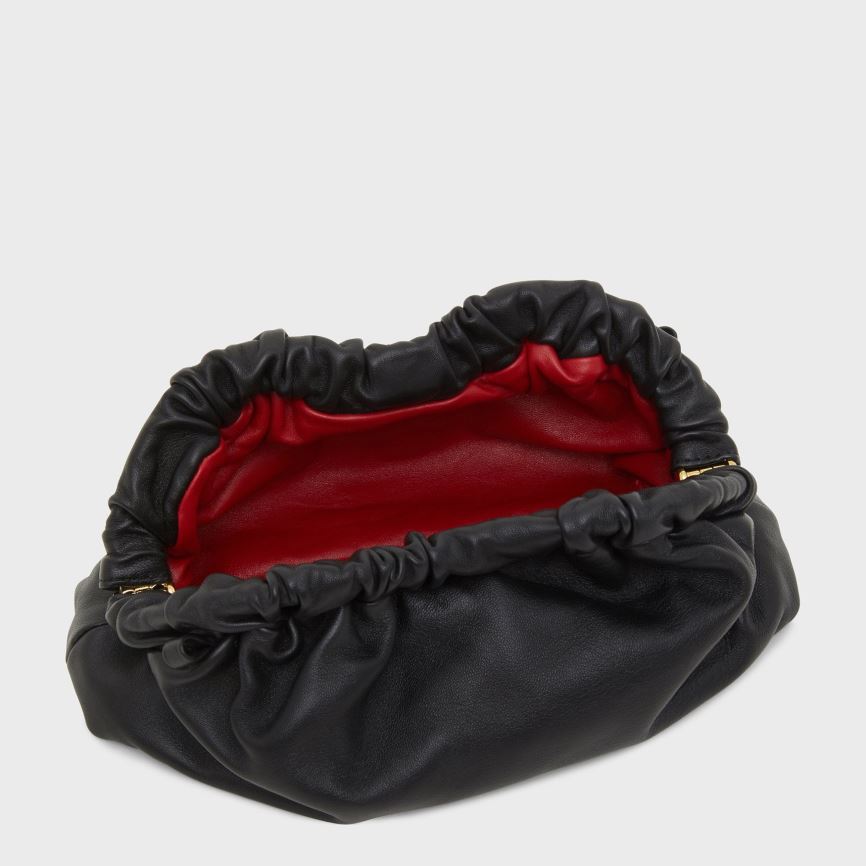 Kopertówki Damskie Mansur Gavriel Mini Cloud Czarne | 510-IEGFQP