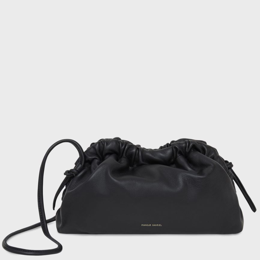 Kopertówki Damskie Mansur Gavriel Mini Cloud Czarne | 510-IEGFQP