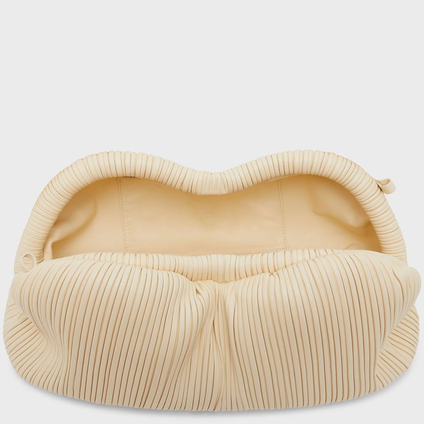 Kopertówki Damskie Mansur Gavriel Pofałdowany Cloud Beżowe | 067-JDACOW