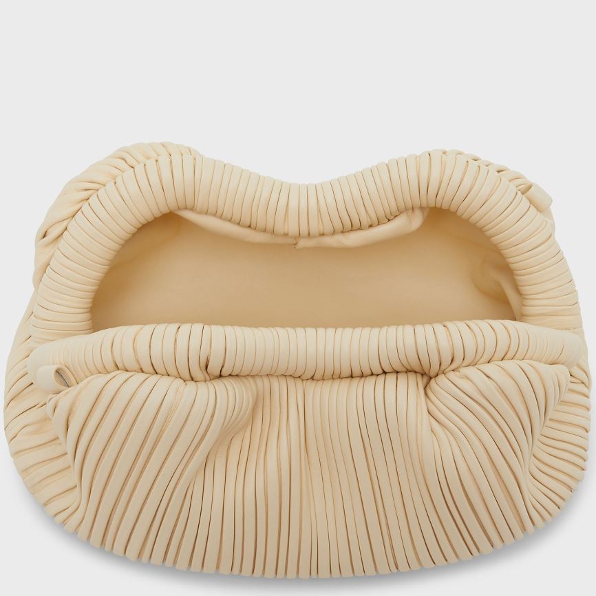Kopertówki Damskie Mansur Gavriel Pofałdowany Mini Cloud Beżowe | 795-LEIOUD
