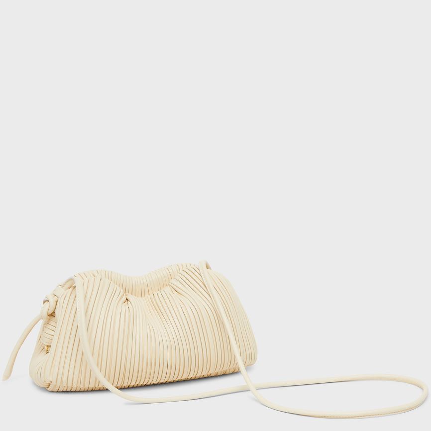 Kopertówki Damskie Mansur Gavriel Pofałdowany Mini Cloud Beżowe | 795-LEIOUD