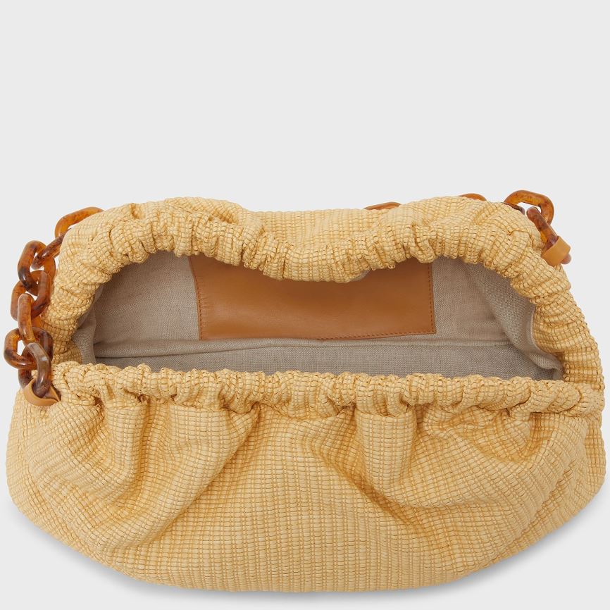 Kopertówki Damskie Mansur Gavriel Twist Cloud Beżowe | 452-LCAOVG