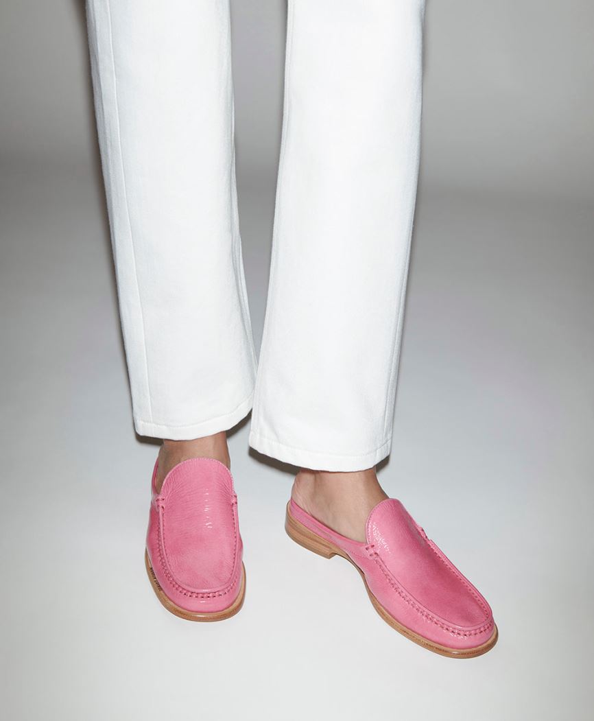 Mules Buty Damskie Mansur Gavriel Walker Różowe | 068-PWMUHD