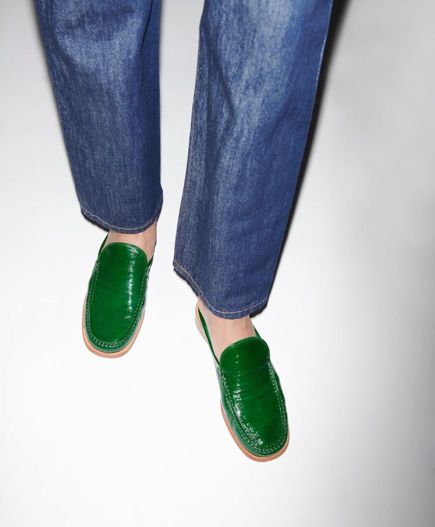 Mules Buty Damskie Mansur Gavriel Walker Zielone | 598-YQCPNK