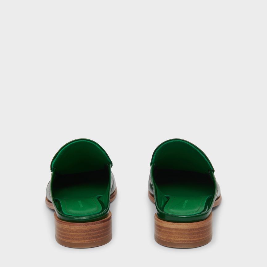 Mules Buty Damskie Mansur Gavriel Walker Zielone | 598-YQCPNK