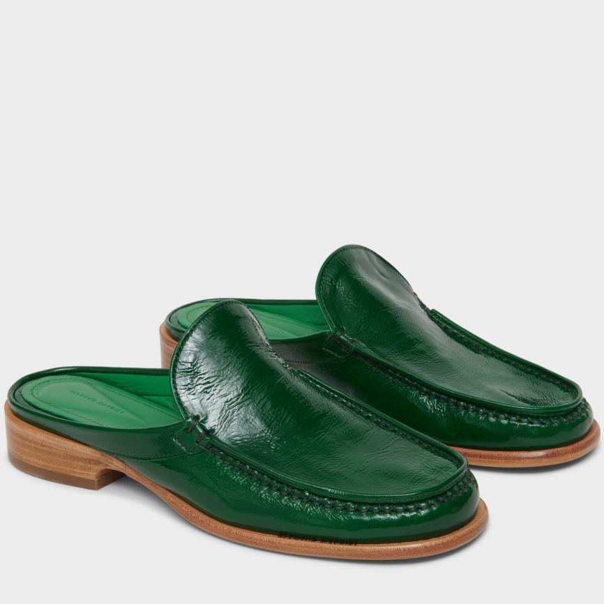 Mules Buty Damskie Mansur Gavriel Walker Zielone | 598-YQCPNK