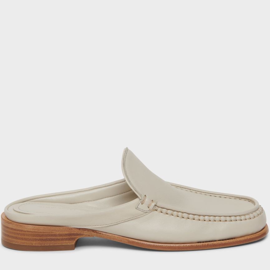 Mules Buty Damskie Mansur Gavriel Walker Kremowe | 806-QRTYXU