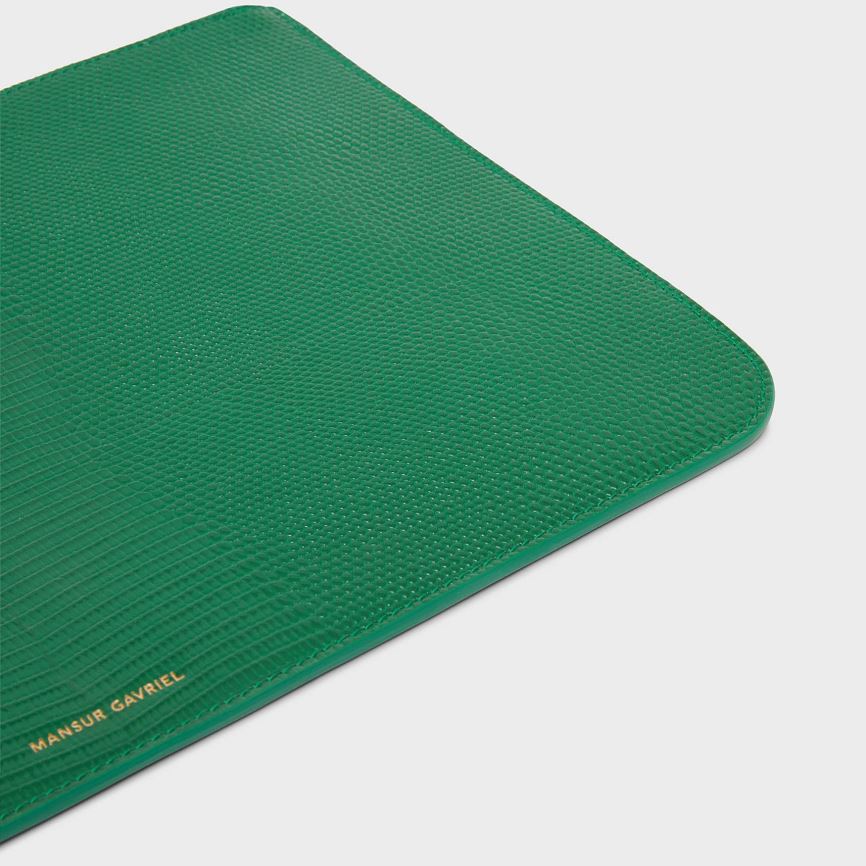 Portfele Damskie Mansur Gavriel Large Zip Pouch Zielone | 543-JTSWBX