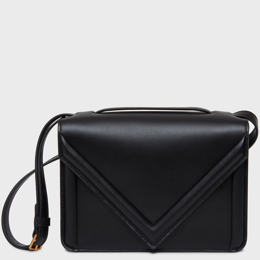Torba Crossbody Damskie Mansur Gavriel M Frame Box Czarne | 506-HLJUDN
