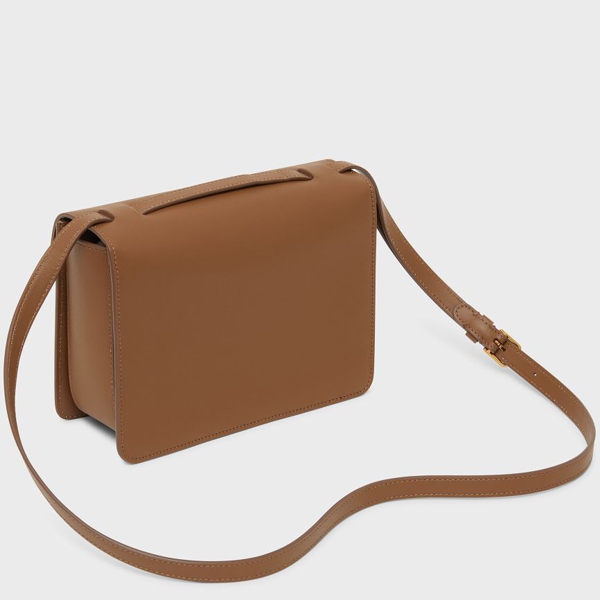 Torba Crossbody Damskie Mansur Gavriel M Frame Box Brązowe | 641-HKSMYB