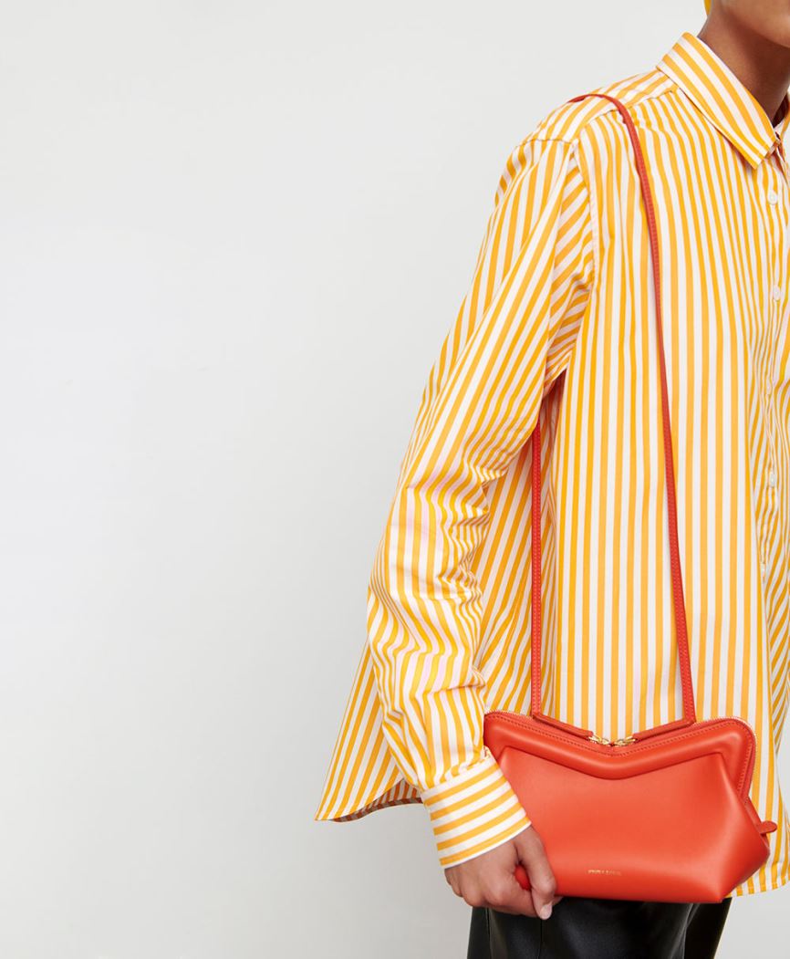 Torba Crossbody Damskie Mansur Gavriel Mini M Frame Pomarańczowe | 726-MTQRAJ