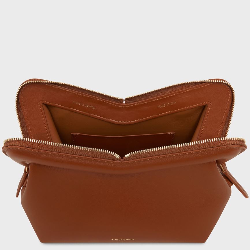 Torba Crossbody Damskie Mansur Gavriel Mini M Frame Ciemny Brązowe | 861-OSWVZU