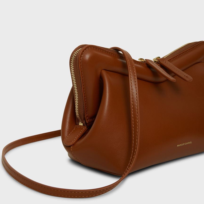 Torba Crossbody Damskie Mansur Gavriel Mini M Frame Ciemny Brązowe | 861-OSWVZU
