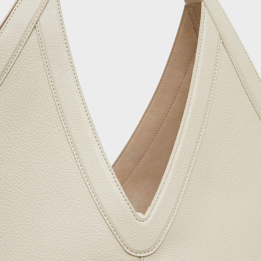 Torba Hobo Damskie Mansur Gavriel Soft M Kremowe | 730-KPWQOA