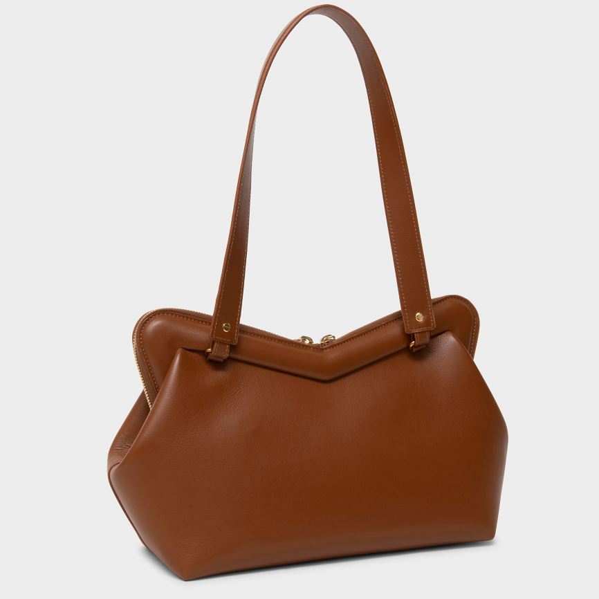 Torby Przez Ramię Damskie Mansur Gavriel M Frame Brązowe | 015-WXNRCV
