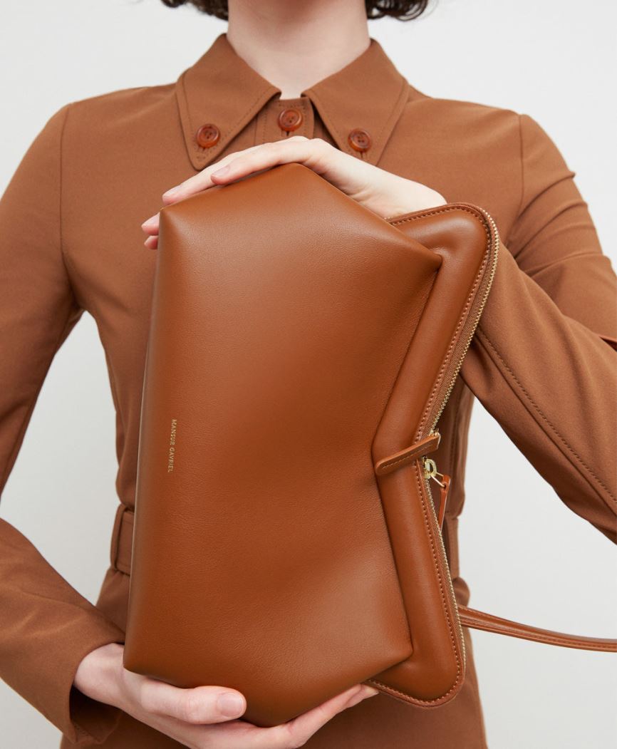 Torby Przez Ramię Damskie Mansur Gavriel M Frame Brązowe | 015-WXNRCV