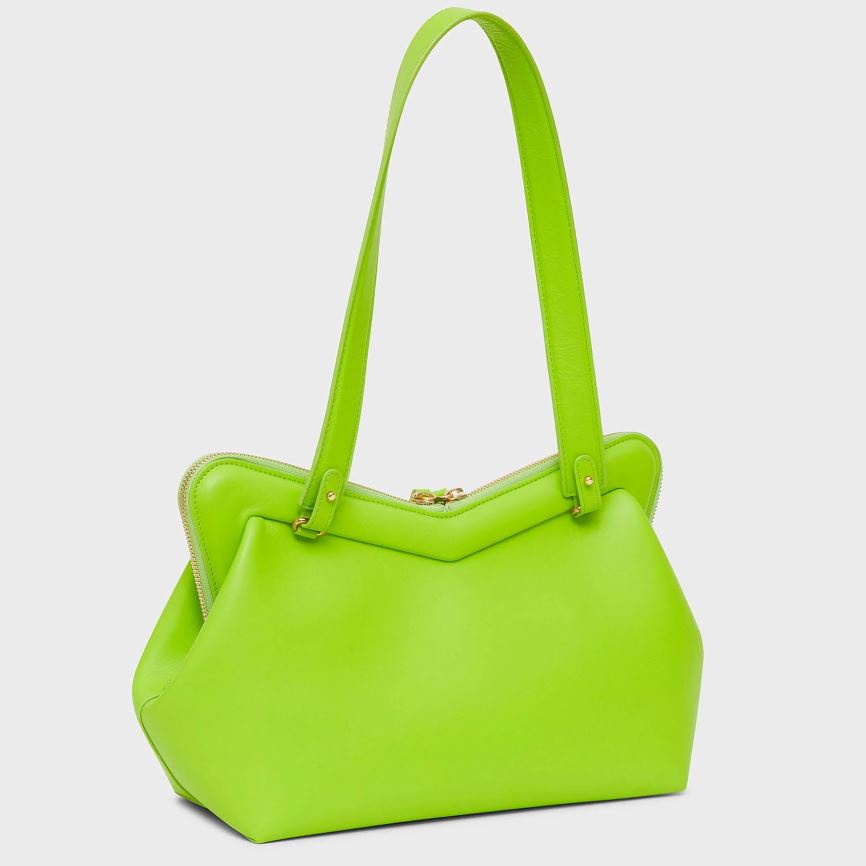 Torby Przez Ramię Damskie Mansur Gavriel M Frame Głęboka Zielone | 035-LANMEY