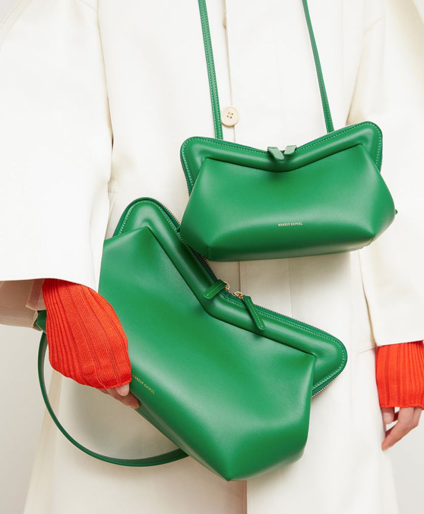 Torby Przez Ramię Damskie Mansur Gavriel M Frame Zielone | 397-FKZGWX