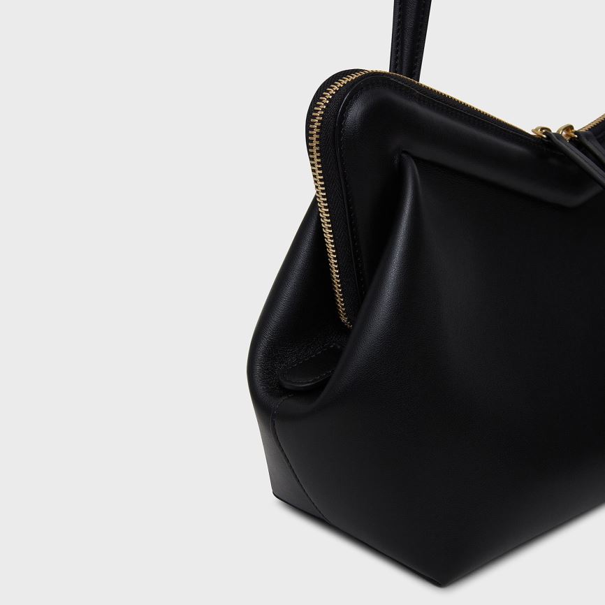 Torby Przez Ramię Damskie Mansur Gavriel M Frame Czarne | 520-FZYAVW