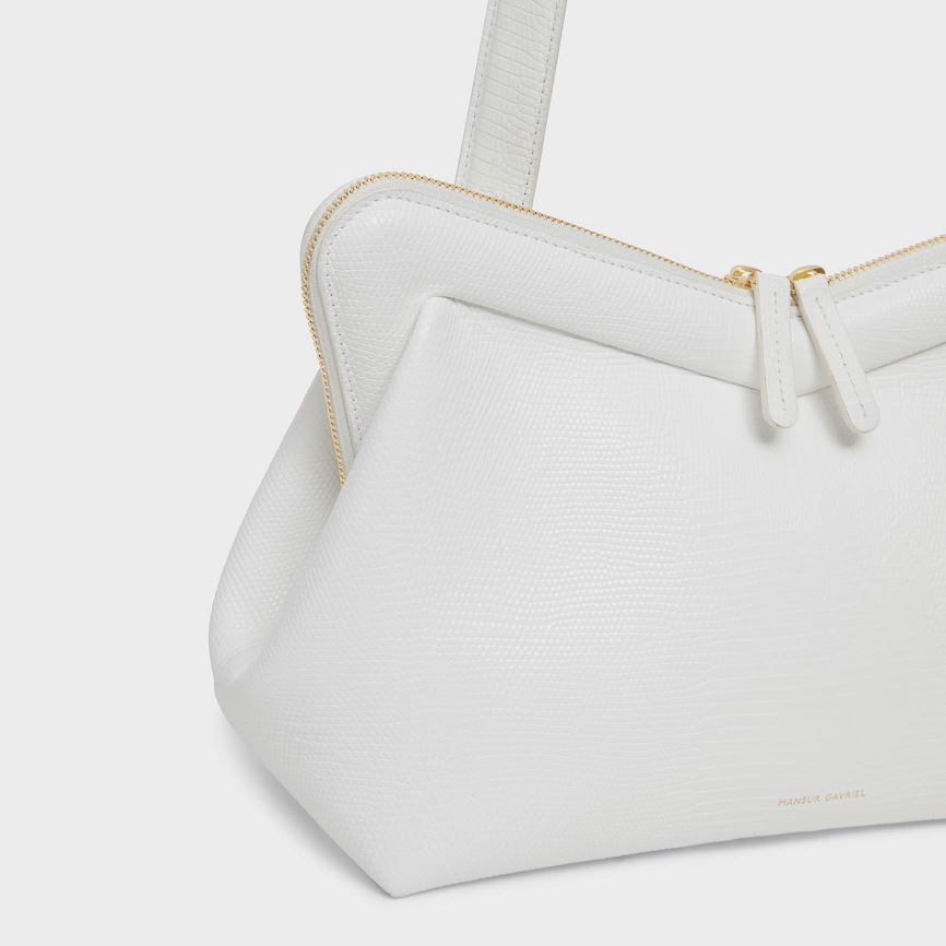 Torby Przez Ramię Damskie Mansur Gavriel M Frame Białe | 597-DHNFGP
