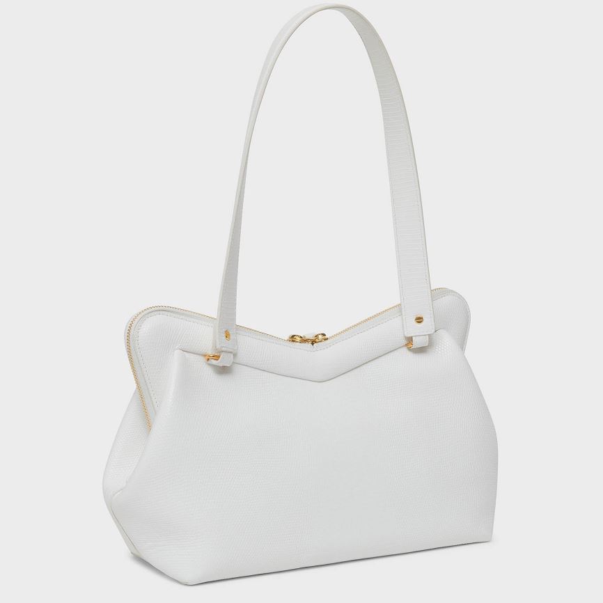Torby Przez Ramię Damskie Mansur Gavriel M Frame Białe | 597-DHNFGP