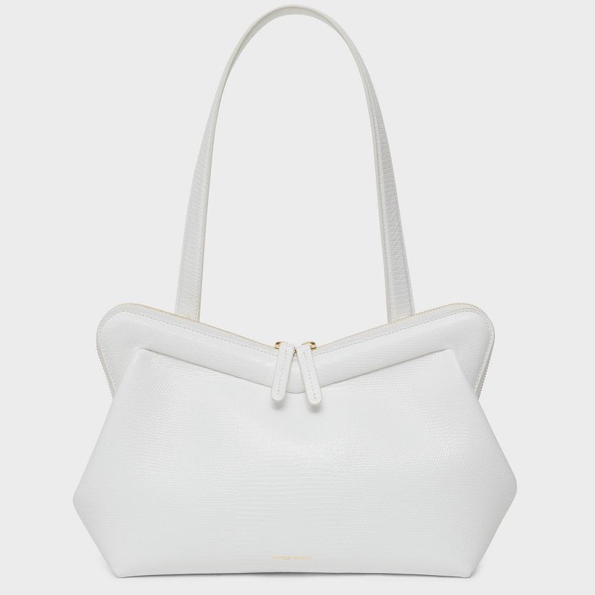 Torby Przez Ramię Damskie Mansur Gavriel M Frame Białe | 597-DHNFGP
