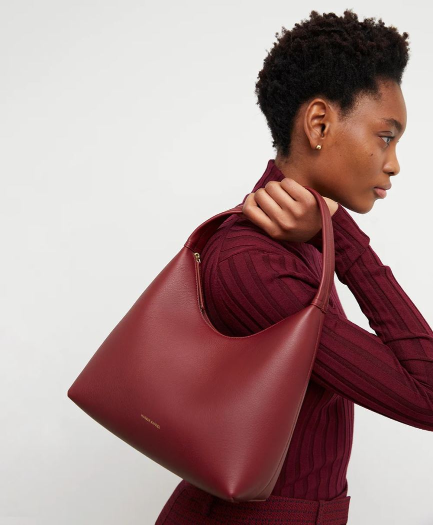 Torby Przez Ramię Damskie Mansur Gavriel Soft Candy Bordowe | 690-ZQBUDO