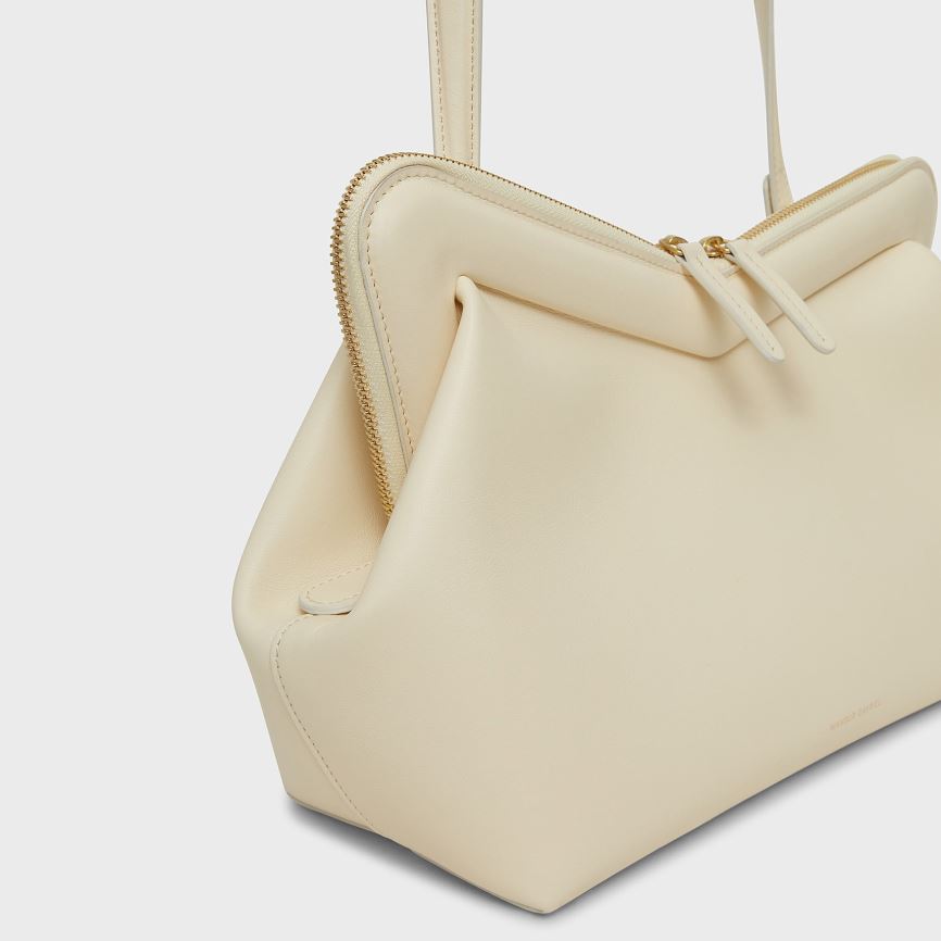 Torby Przez Ramię Damskie Mansur Gavriel M Frame Kremowe | 907-TAKIUL