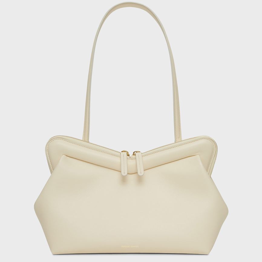 Torby Przez Ramię Damskie Mansur Gavriel M Frame Kremowe | 907-TAKIUL