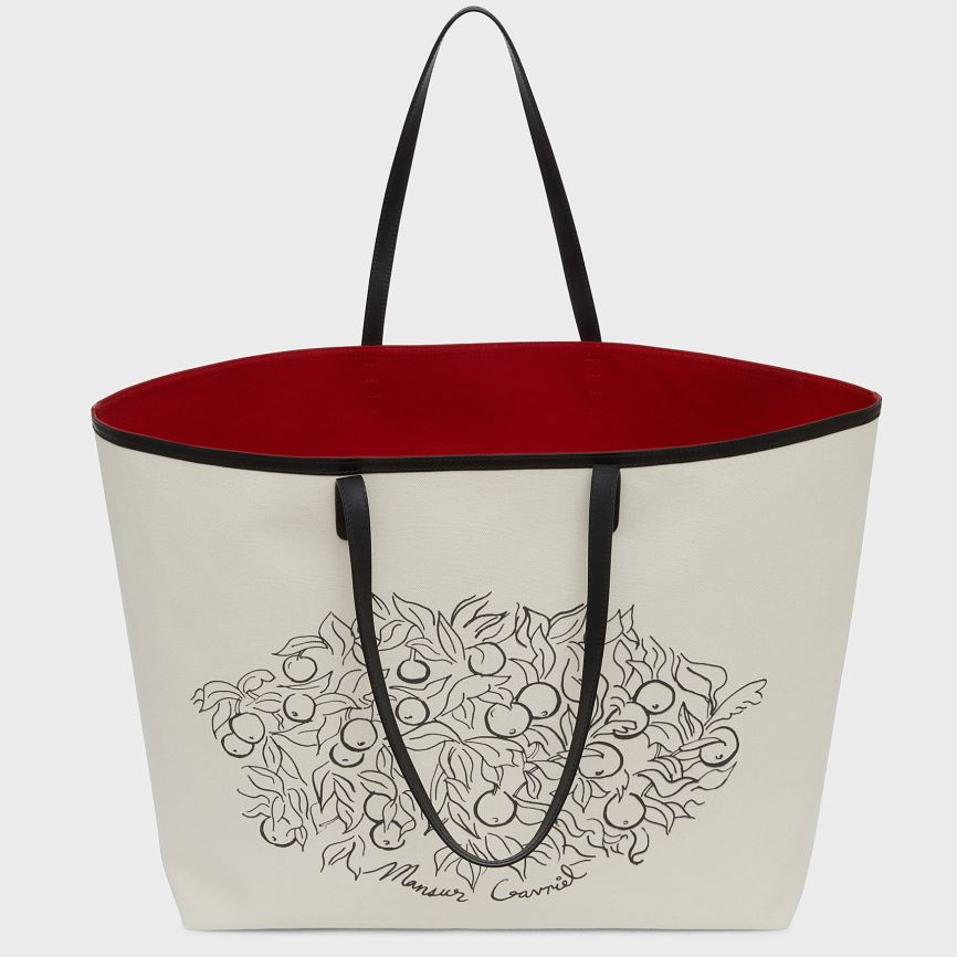 Torby Tote Damskie Mansur Gavriel Oversized Płócienne Kremowe | 186-OZEJIH