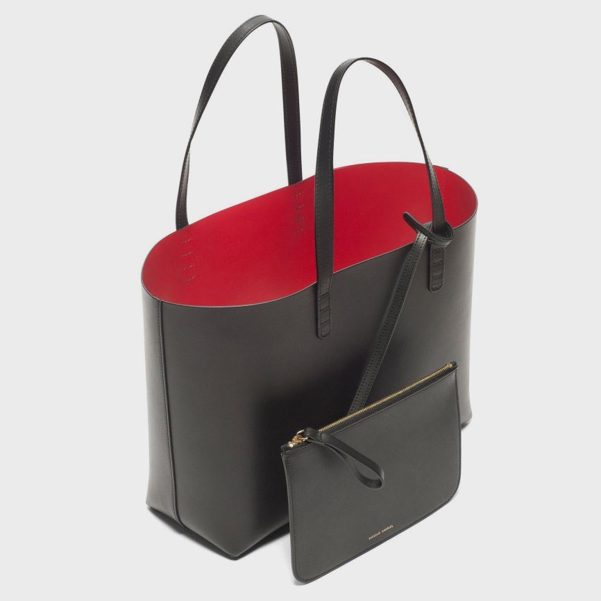Torby Tote Damskie Mansur Gavriel Small Czarne | 643-QISEYZ