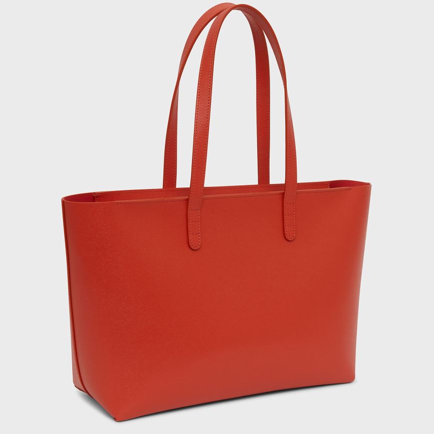 Torby Tote Damskie Mansur Gavriel Small Zip Czerwone | 821-OAUQYI